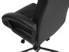 Fotel biurowy regulowany z funkcją masażu ekoskóra czarny COMFORT_760616