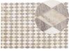 Kožený koberec béžovo-hnědý 160 x 230 cm SESLICE _780551