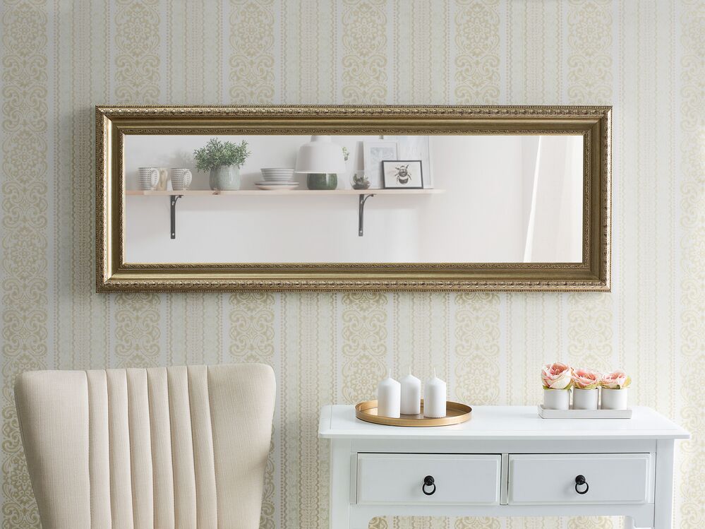 Espejo de pared plateado-dorado 51x141 cm AURILLAC | Beliani.es