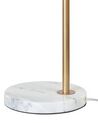 Lámpara de mesa de metal dorado/blanco crema 65 cm MOCAL_866973
