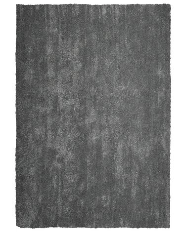 Alfombra gris oscuro 140 x 200 cm DEMRE