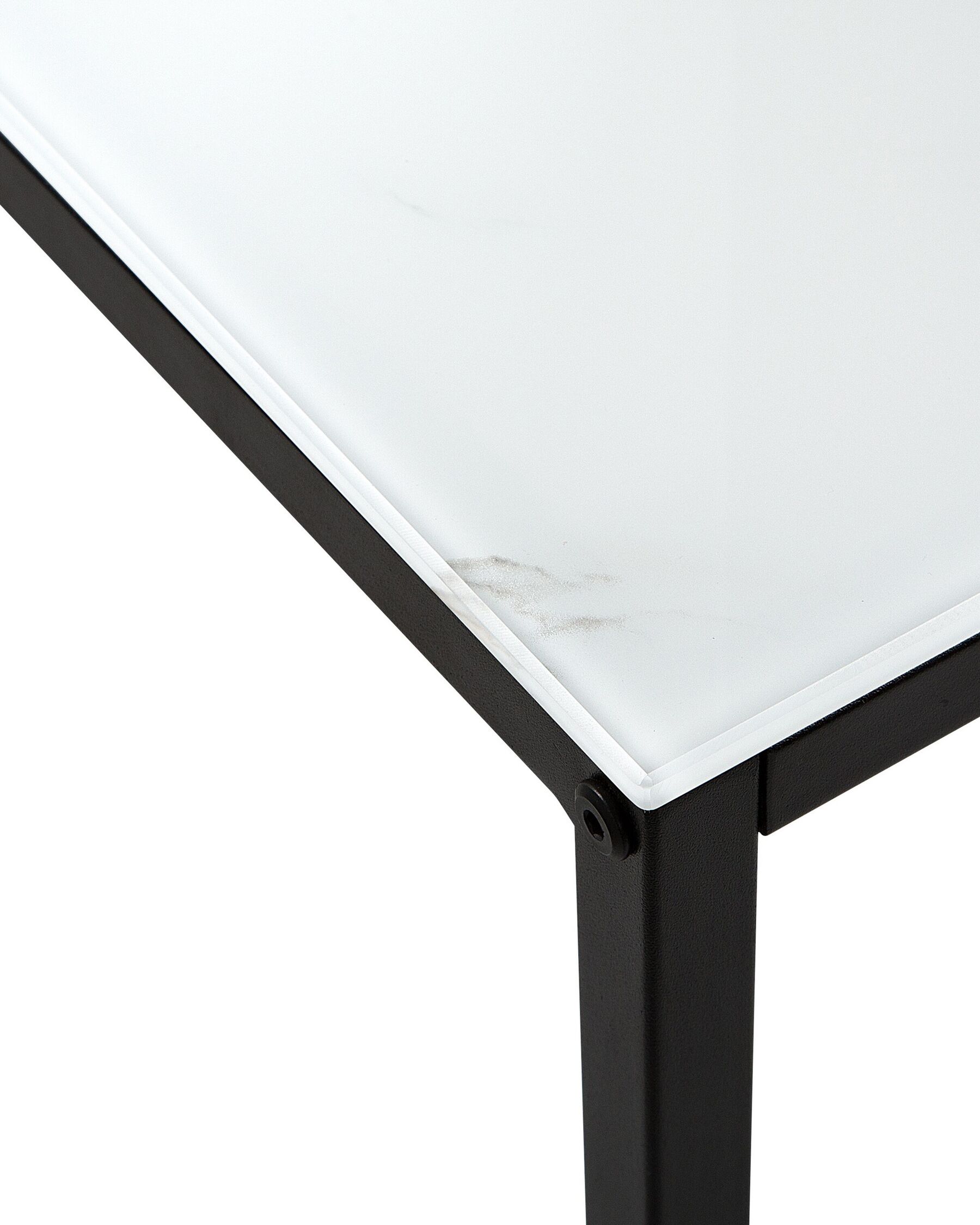 Sidetable marmerlook wit/zwart DELANO Gratis Levering
