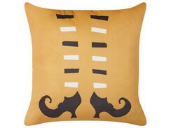 Koristetyyny sametti oranssi 45 x 45 cm COVASNA