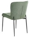 Lot de 2 chaises de salle à manger en tissu vert ADA_867436