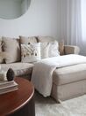 2 poduszki dekoracyjne w renifery 45 x 45 cm białe DONNER_850900