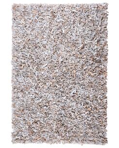 Matto nahka vaalea beige 140 x 200 cm MUT