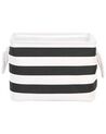Set of 3 Fabric Baskets Black and White DARQAB_849755