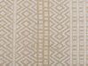 Teppich beige 140 x 200 cm geometrisches Muster Kurzflor zweiseitig DORTYOL_807243
