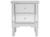 2 Drawer Mirrored Bedside Table TIGY_736360