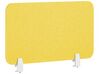 Przegroda na biurko 72 x 40 cm żółta WALLY_853059