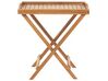 Acacia Wood Bistro Set with Off-White Cushions JAVA_803842