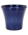 Vaso para plantas em fibra de argila azul marinho 55 x 55 x 49 cm KOKKINO_739805