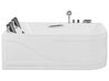 Vasca da bagno idromassaggio angolare bianca destra con LED 170 x 119 cm BAYAMO_821167