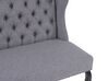 2 Seater Fabric Kitchen Sofa Grey TORSBY_793378