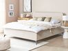 Bed corduroy beige 180 x 200 cm VALOGNES_876579