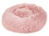 Faux Fur Pet Bed ø 50 cm Pink KULU_826555