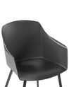Conjunto de 2 sillas de comedor negro FONDA_775269