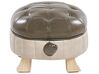 Faux Leather Animal Stool Green TURTLE_783658
