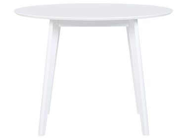 Tavolo da pranzo legno bianco ⌀ 100 cm ROXBY