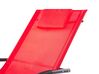 Chaise longue à bascule rouge CARANO II_812638
