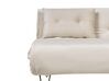 Sofa welurowa rozkładana 2-osobowa beżowa VESTFOLD_851056