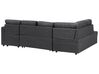 U alakú sötétszürke kanapéágy ágyneműtartóval KARRABO_712710