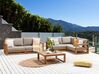 4 Seater Certified Acacia Wood Garden Sofa Set Light TIMOR II_905730