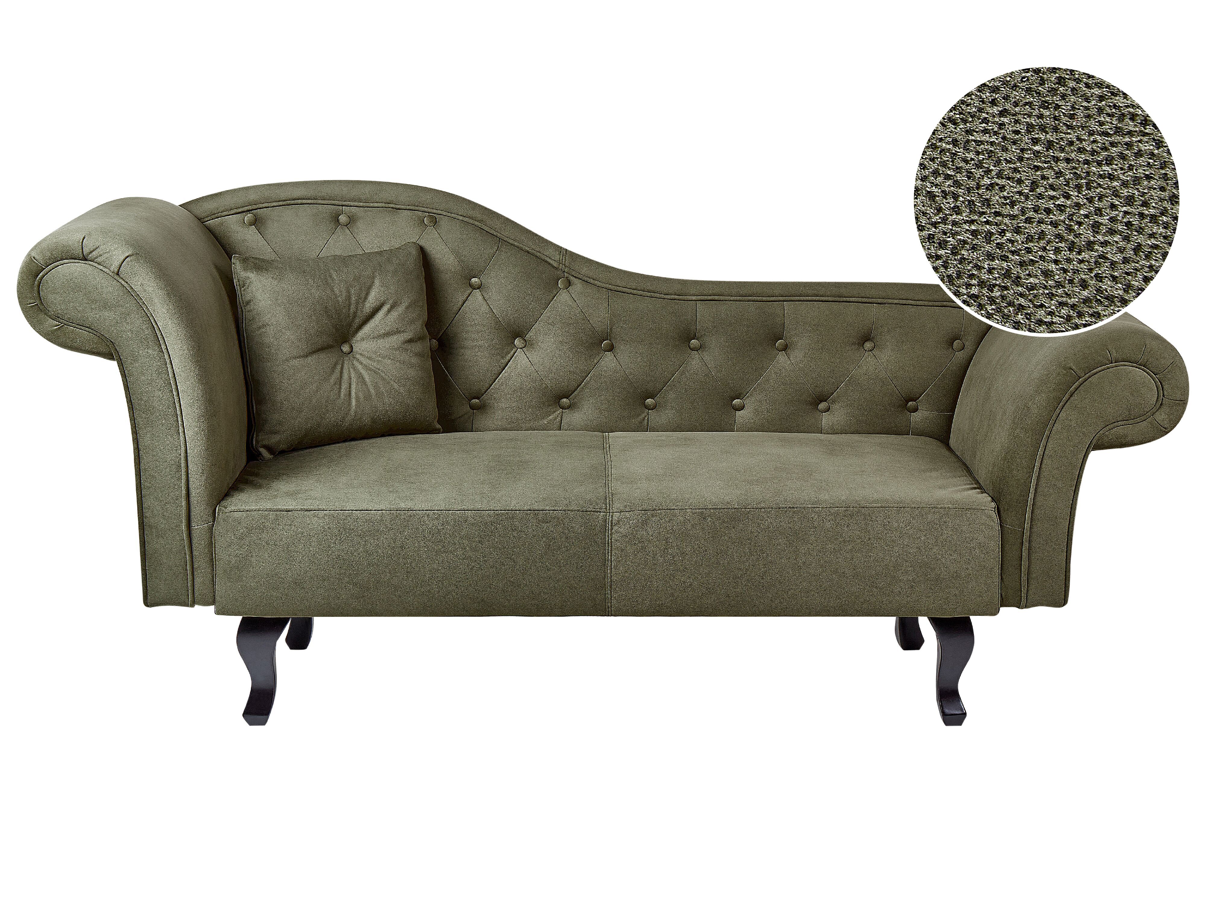 Olive green hot sale chaise lounge