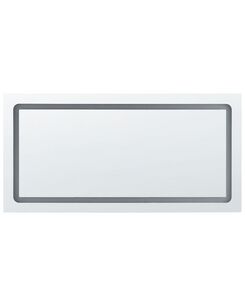 Seinäpeili LED-valo hopea 120 x 60 cm BENOUVILLE Seinäpeili LED-valo hopea 120 x 60 cm BENOUVILLE