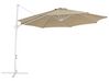 Parasol en porte-à-faux taupe et blanc ⌀ 2,95 m SAVONA II_828587