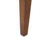 Mesa de comedor extensible de madera de caucho oscura 90/120 x 60 cm MASELA_826992