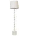 Stehlampe Metall / Leinen weiß 160 cm KRIOS_897212