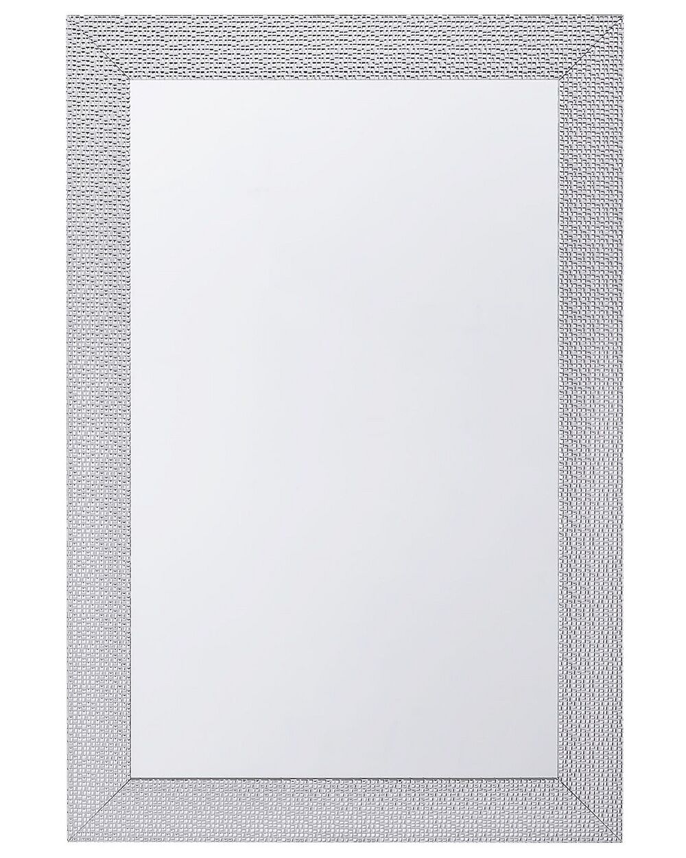 Espejo de pared plateado 61x91 cm MERVENT 