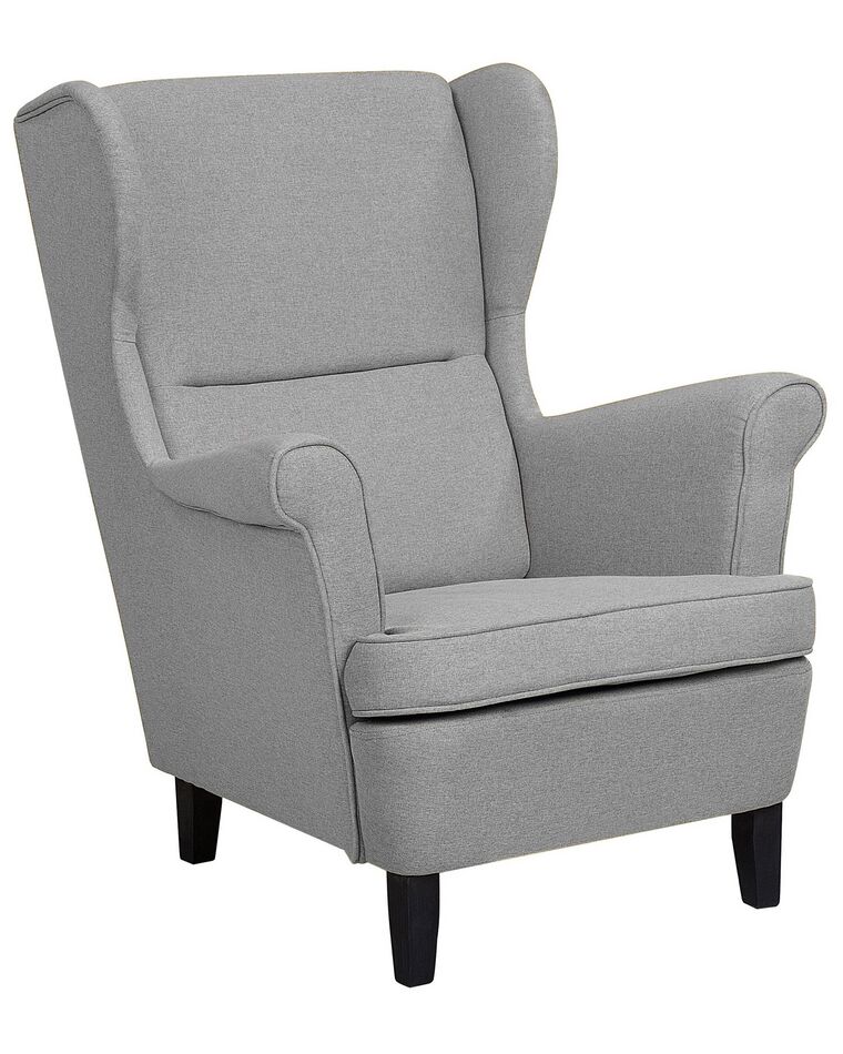 Fabric Wingback Chair Grey ABSON_747431