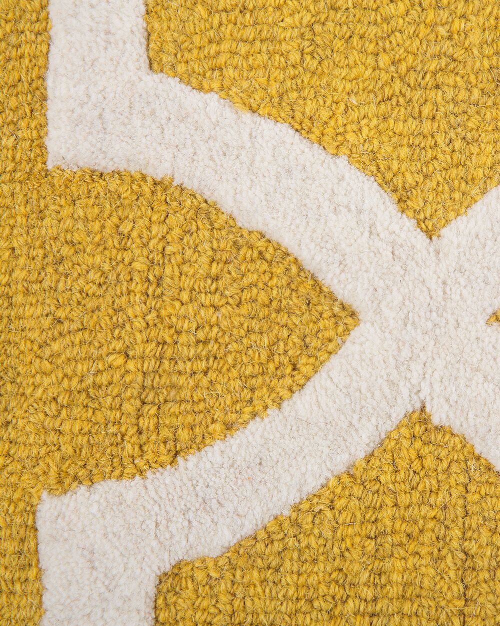 Wool Area Rug 80 x 150 cm Yellow SILVAN Beliani.co.uk