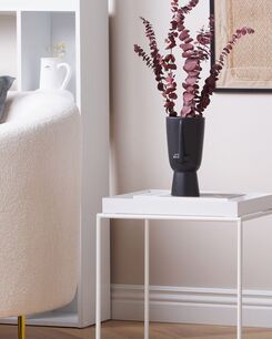 Kukkamaljakko posliini musta 22 cm ARTEMIS