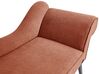 Right Hand Fabric Chaise Lounge Red BIARRITZ_898089