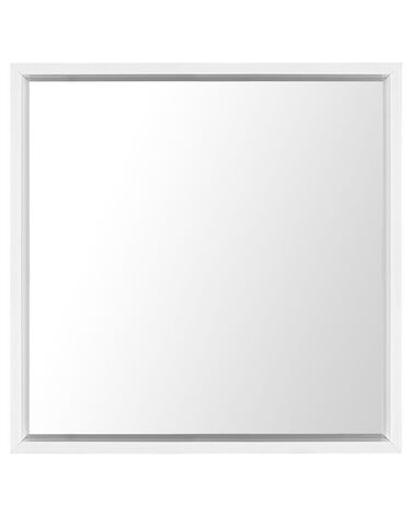 Nástenné zrkadlo 50 x 50 cm biele BRIGNOLES