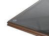 Puutarhapöytä alumiini tumma puu/harmaa 80 x 80 cm CASPRI_799077