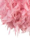 Feather Pendant Lamp Pink DRAVA _747548