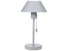 Lampe à poser en métal gris clair CAPARO_851329