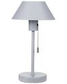 Metal Table Lamp Light Grey CAPARO_851329
