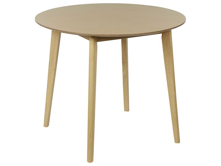 Mesa de jantar redonda em madeira clara ⌀ 90 cm SANDY_837807