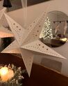 Weihnachtsdeko LED weiss Sternform mit Glitzer 45 cm 2er Set MOTTI_901587