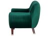 Sofa Set Samtstoff smaragdgrün 6-Sitzer BODO_738352