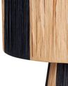 Fekete és natúr raffia asztali lámpa 41 cm WELMEL_899981