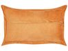 Set of 2 Corduroy Cushions 47 x 27 cm Orange ZINNIA_855289