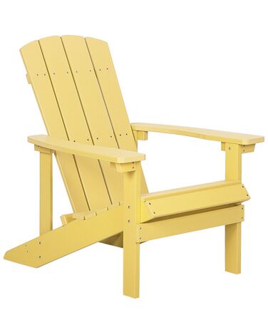 Chaise de jardin jaune ADIRONDACK