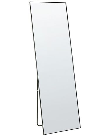 Specchio da terra vetro e metallo nero 50 x 156 cm BEAUVAIS