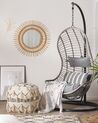 PE Rattan Hanging Chair with Stand Grey PINETO_763843